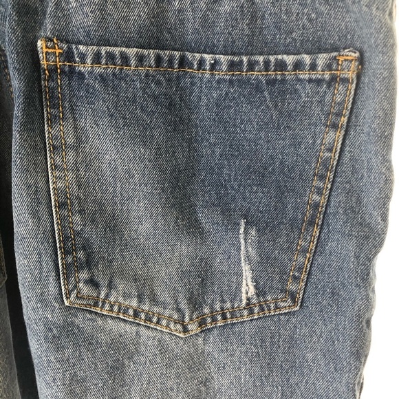 Forever 21 Overall Jeans Size 26 med wash - Picture 11 of 16
